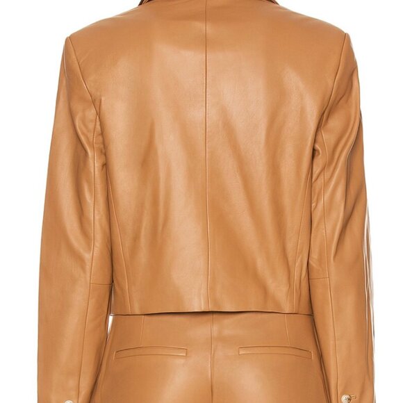 Kadmat Leather Blazer Size S - Picture 2 of 3